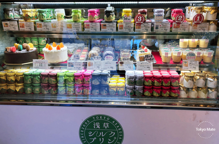 Asakusa Silk Pudding menu showcase and 2026 prices