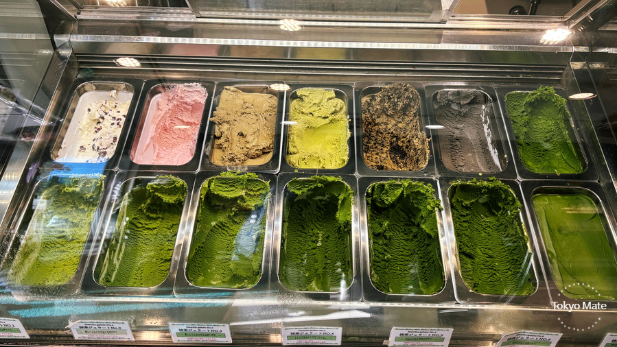 Suzukien matcha ice cream levels 1 to 7 comparison