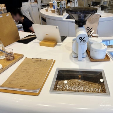 %Arabica Tokyo coffee bean packages