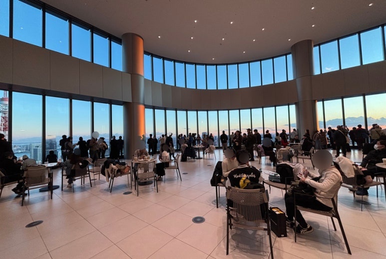 Azabudai Hills 33F observatory panoramic view