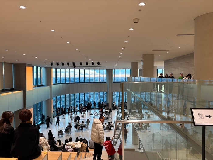 33F Sky Room viewing space with panoramic Tokyo Tower view