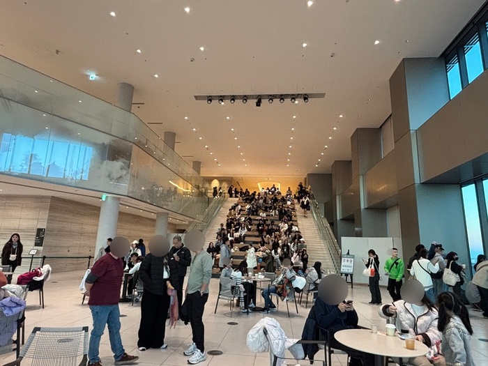 Tiered seating on the 33rd floor of Sky Room with city views