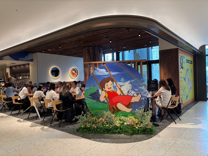 Heidi collaboration cafe at AZABUDAI HILLS CAFE