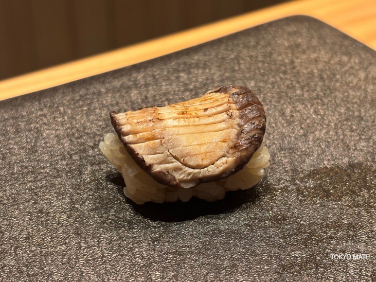 Sushi Azabu shiitake mushroom nigiri