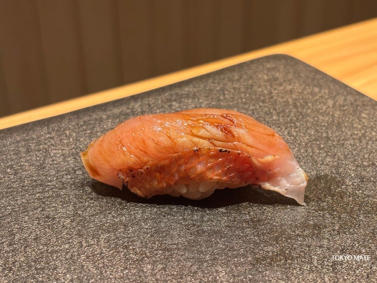 Sushi Azabu kinmedai golden eye snapper nigiri
