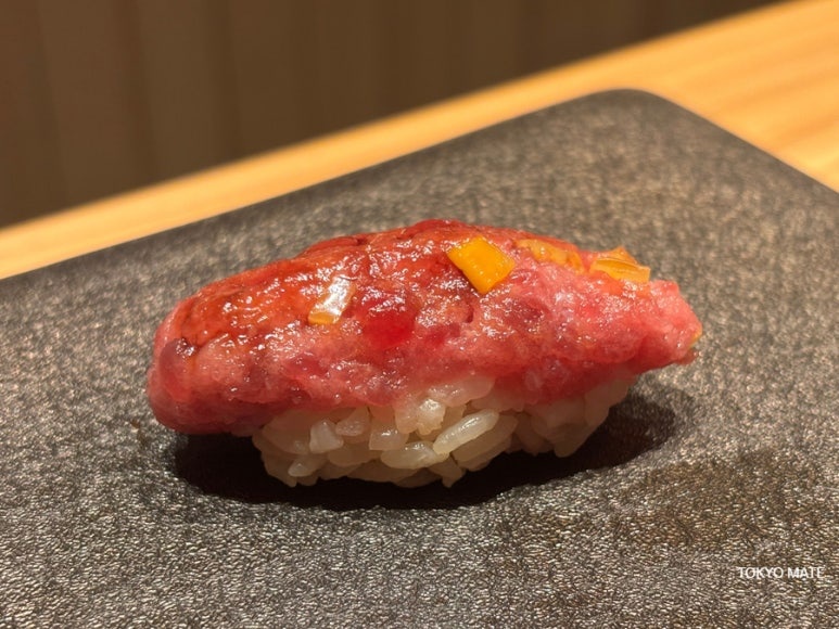 Sushi Azabu torotaku minced tuna roll