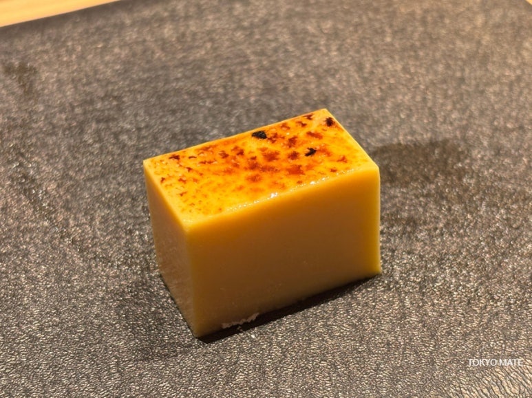 Sushi Azabu tamago egg custard (gyoku)
