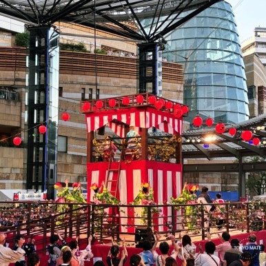 Roppongi Hills Bon Odori around the yagura tower