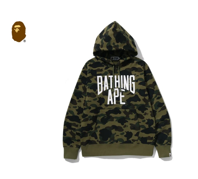 BAPE 1ST Camo pullover hoodie