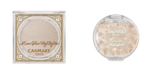 Canmake Moon Glow and Munyutto highlighters