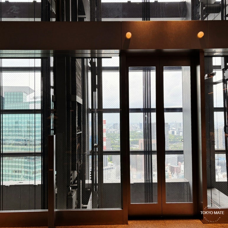 Caretta Shiodome shuttle elevator interior view