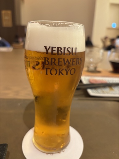 Yebisu Infinity beer glass