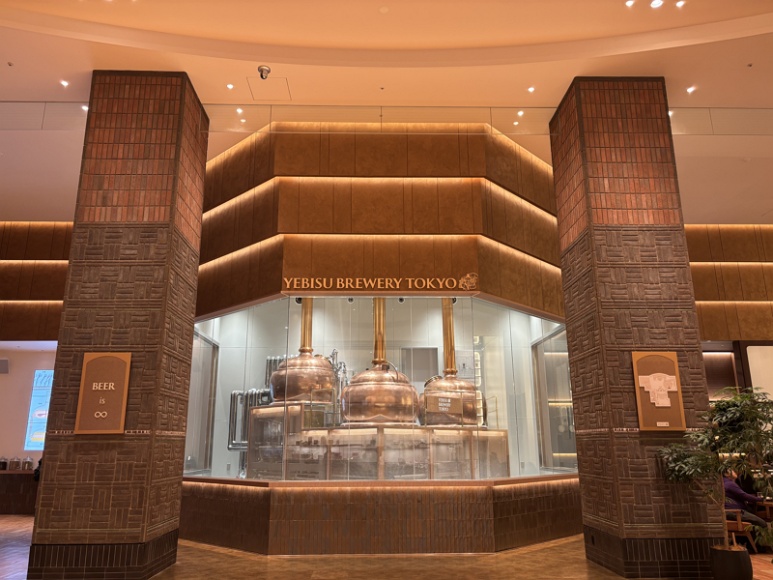 German brewing equipment at Ebisu Brewery