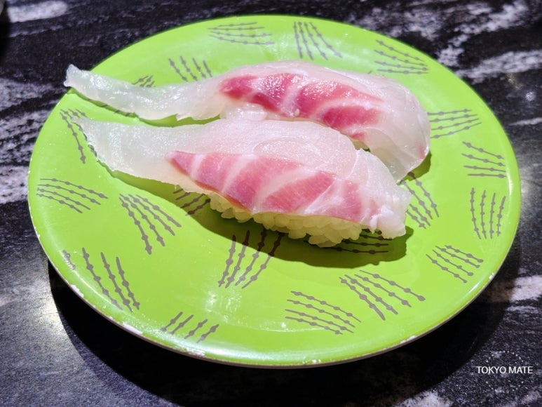 Live-killed Sea Bream sushi