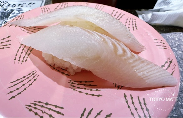 Silver flounder sushi