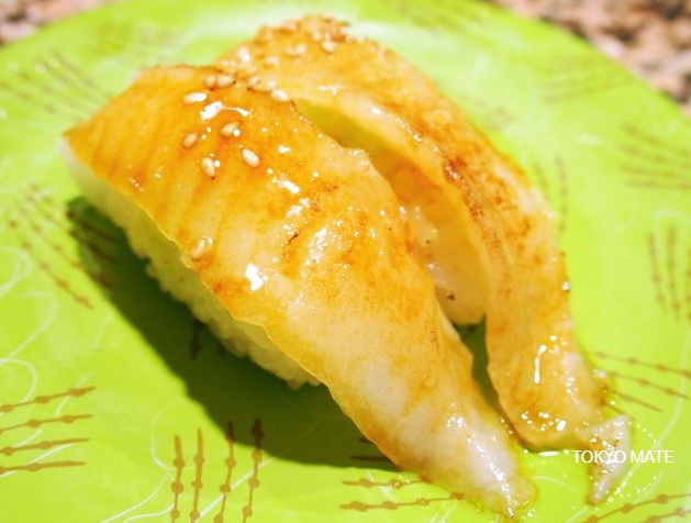 Grilled flounder fin with burnt soy sauce