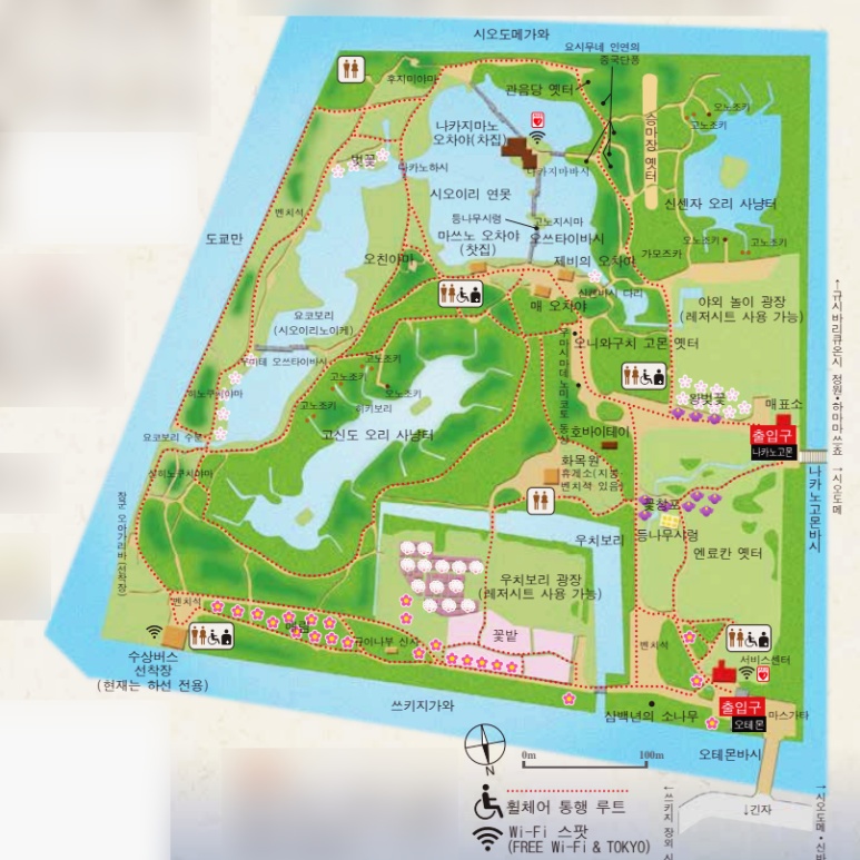 Hamarikyu Onshi Garden internal map