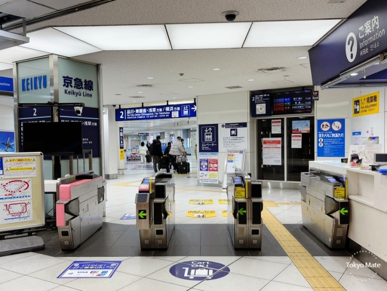 Haneda Airport Keikyu Airport Line platform location map