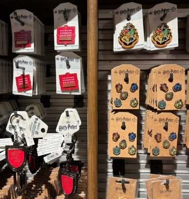 Harry Potter merchandise and robes