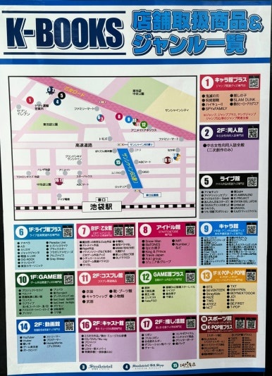 K-BOOKS location guide