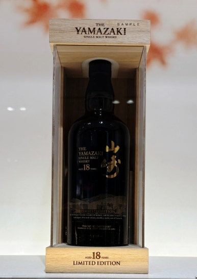 Yamazaki whisky display