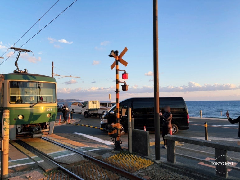 Slam Dunk opening scene location Kamakurakokōmae Station railroad crossing