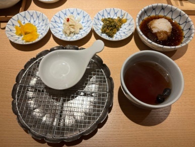 金子半之助の漬物3種（壺漬け・いかゆず・高菜明太）