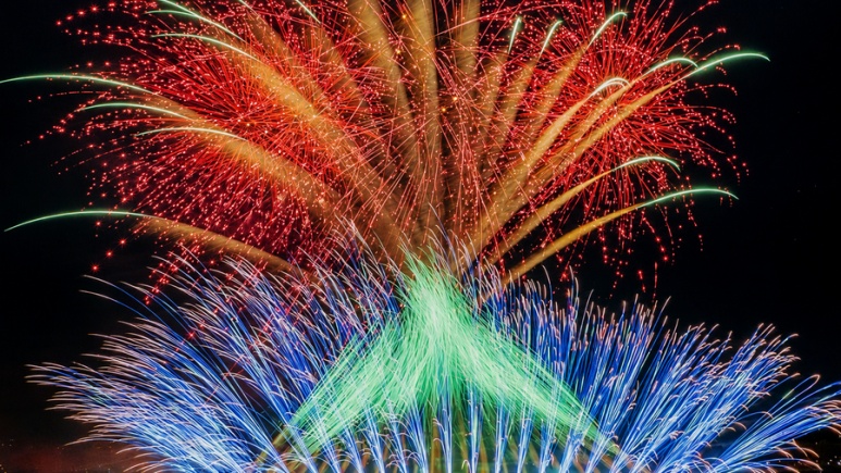 60th Katsushika Noryo Fireworks poster