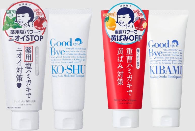 Keana Nadeshiko Hamigaki series Japanese baking soda toothpaste lineup