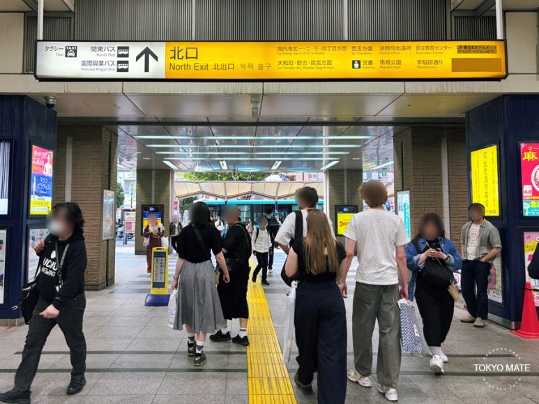 View from the north exit of JR Koenji Station on the way to Tensuke