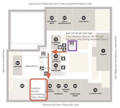 5th floor observatory location map