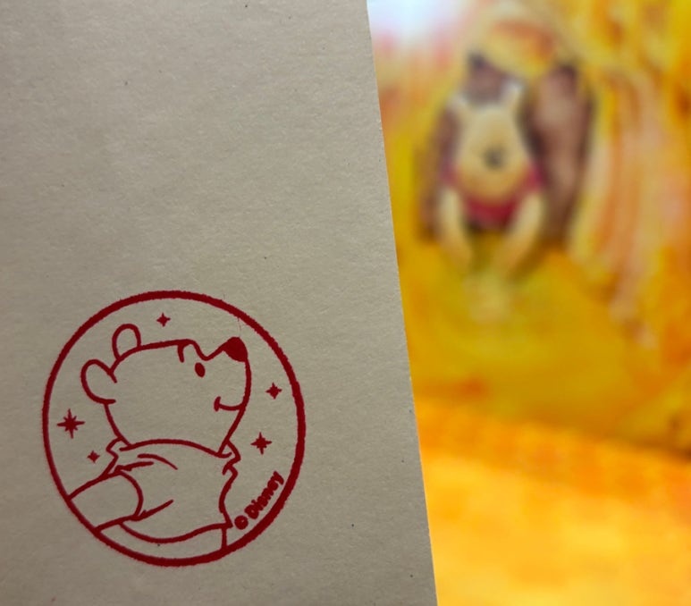 丸の内ディズニースタンプラリー日記 スタンプ付き