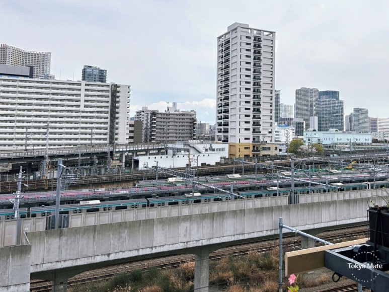 MoN Takanawa 3F Train Terrace train view