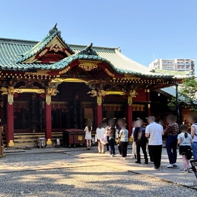 Nezu Shrine main hall Edo period 1706