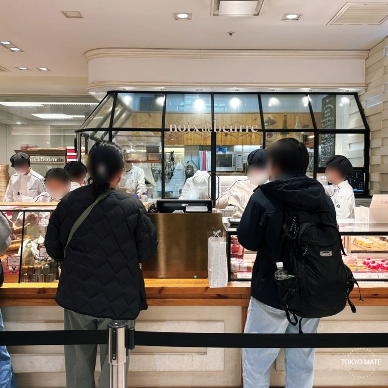 Noix de Beurre storefront at Isetan Shinjuku B1F