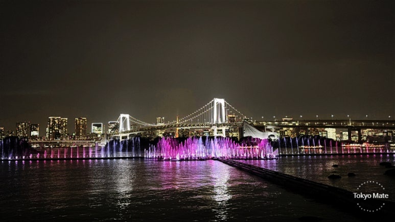 Odaiba Fountain Show at Odaiba Seaside Park — Tokyo Aqua Symphony