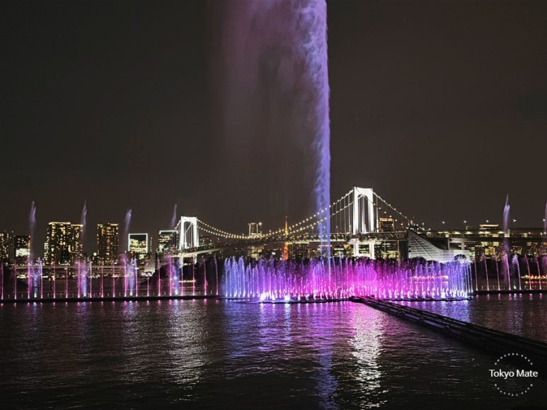 Tokyo Aqua Symphony Sakura Fubuki — new fountain program