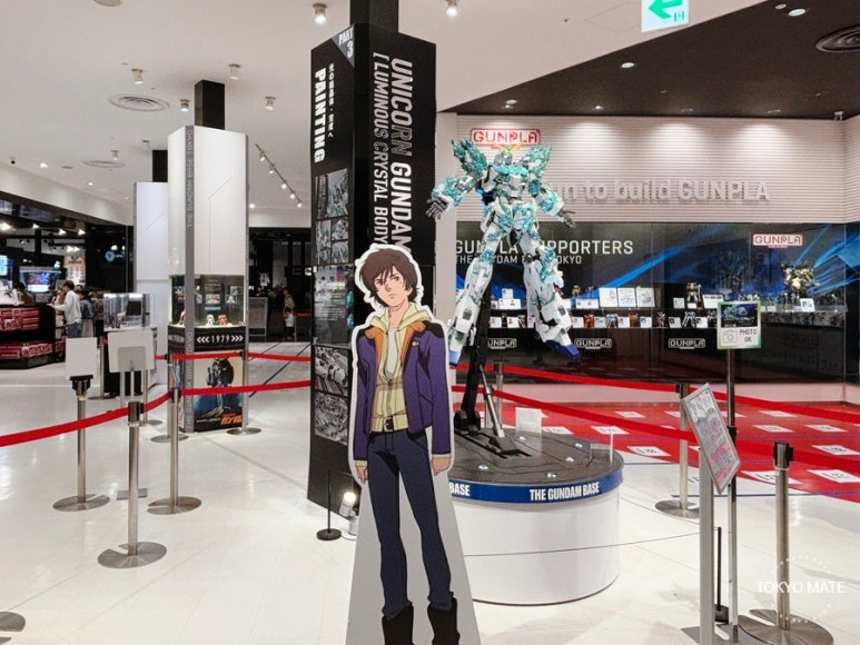 Gundam Base Tokyo numbered ticket entry waiting area