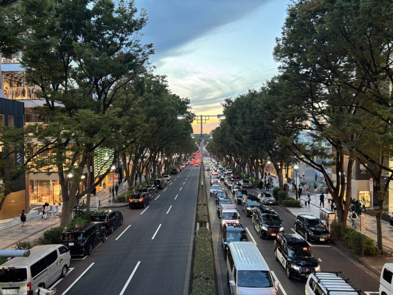 Omotesando sunset view