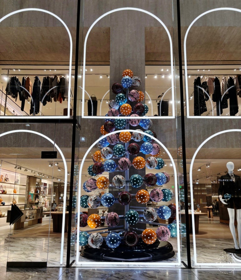 Omotesando FENDI store Christmas tree