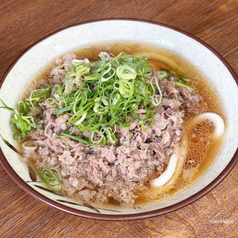 Niku udon at Chitose main store in Namba, Osaka