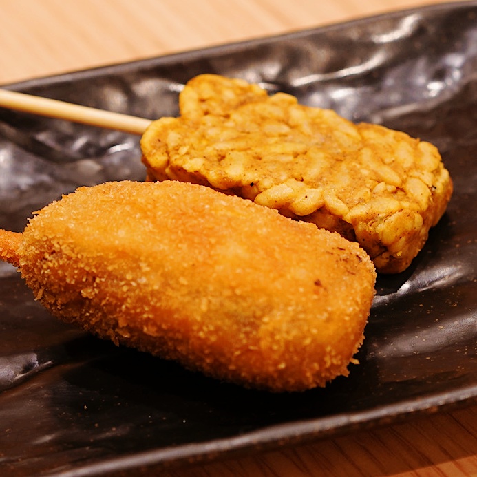 Kushikome, the Namba-only skewer at Kushikatsu Daruma