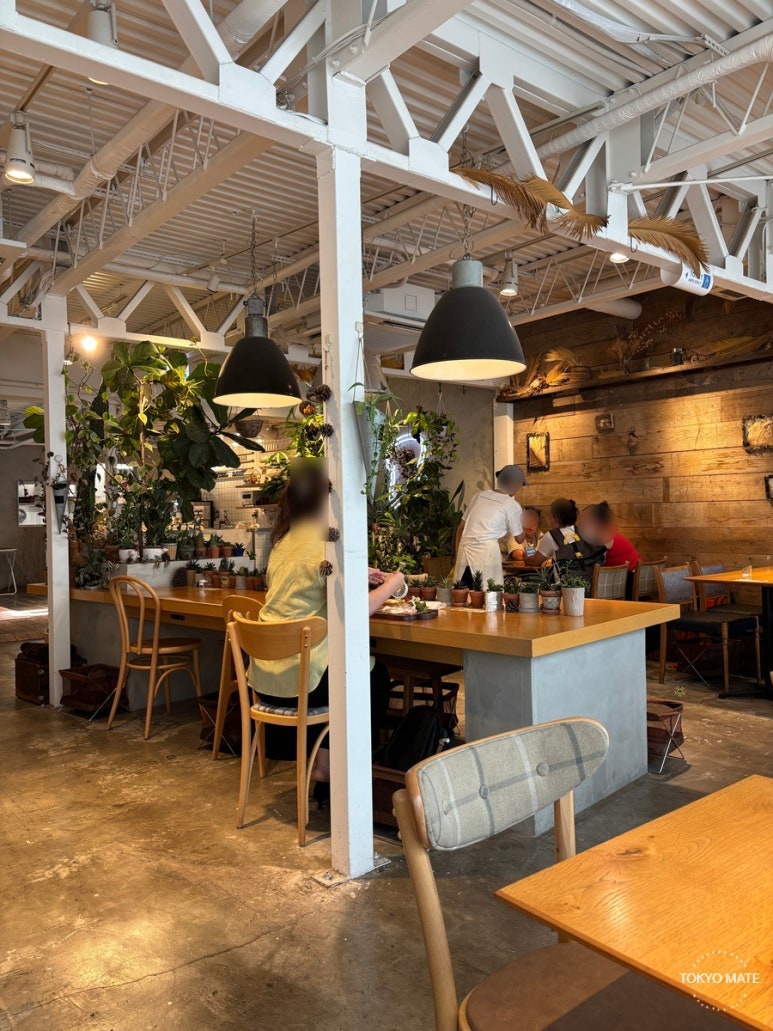 Inside Sakimoto Bakery Cafe in Namba, Osaka
