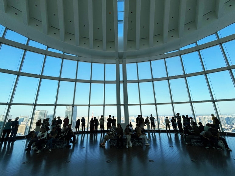 Roppongi Hills Observatory 52nd floor indoor Tokyo City View