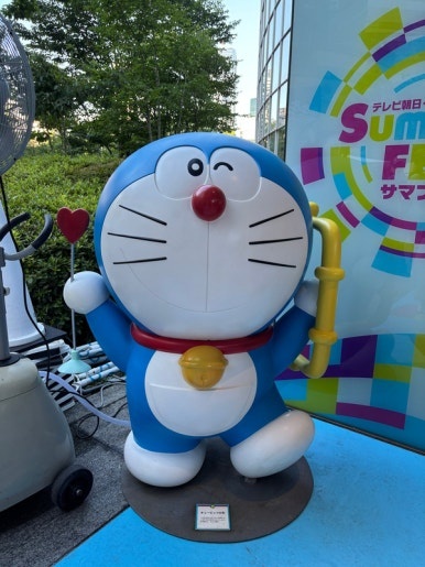 Doraemon exhibition display at TV Asahi