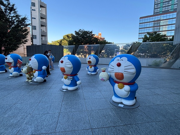 Doraemon display at the far exit of the Roppongi Hills summer festival