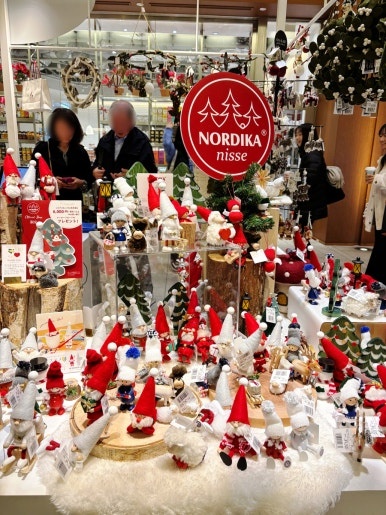 Christmas Marche stalls and decorations