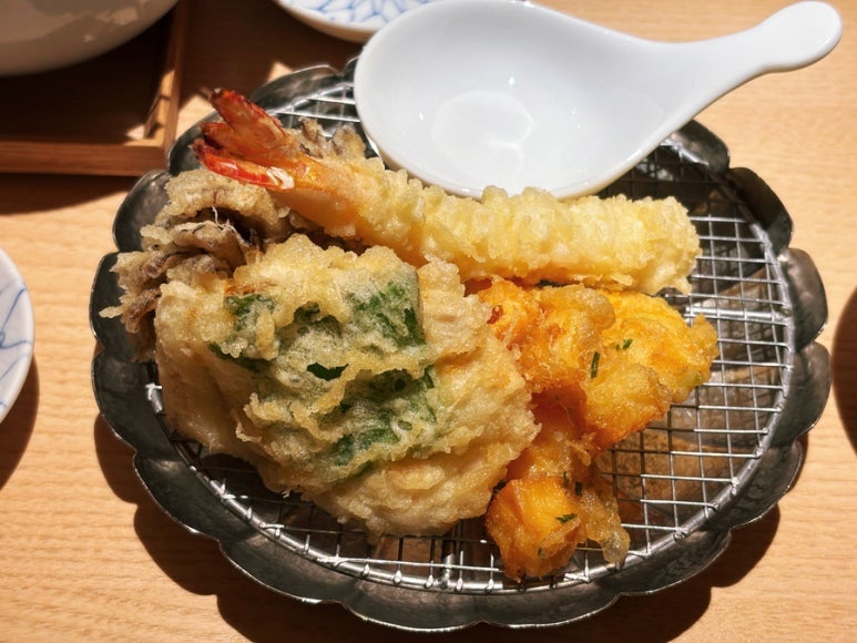 Kaneko Hannosuke tempura set meal at Roppongi Hills