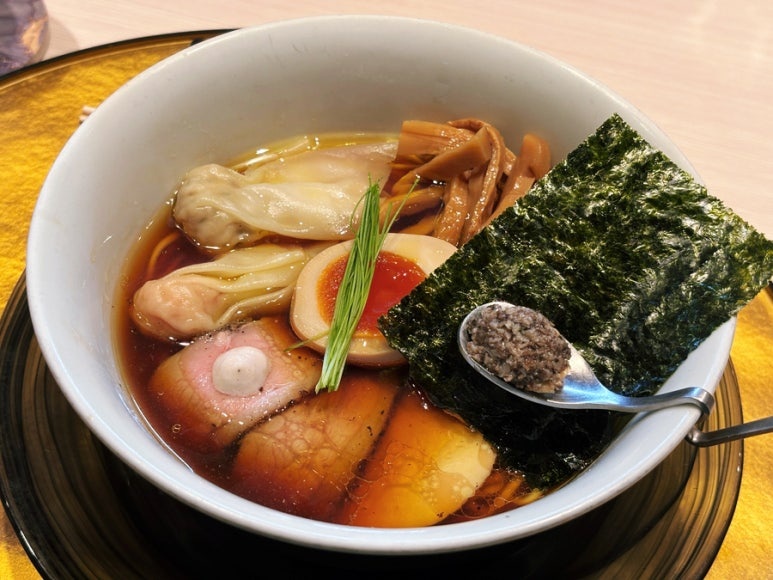 Iruka Tokyo ultimate porcini shoyu ramen, Michelin Bib Gourmand