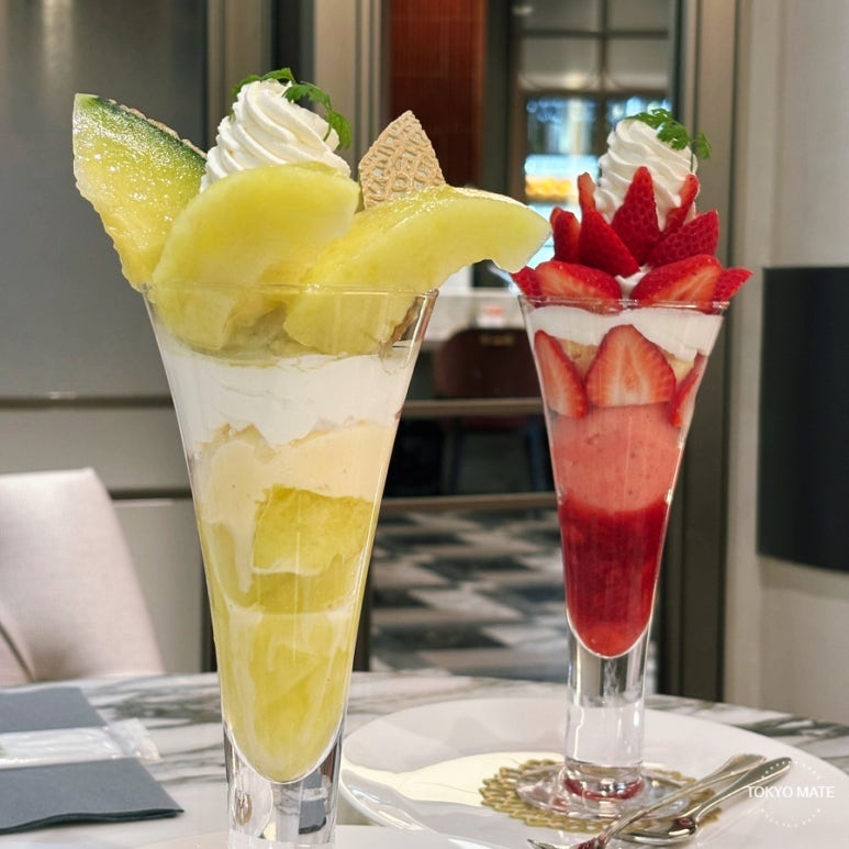 Sembikiya Azabudai Hills musk melon parfait signature menu